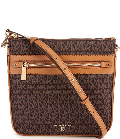 signature michael kors crossbody|Michael Kors signature crossbody bag.